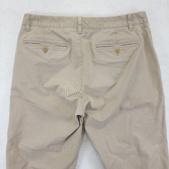 Bonobos Chino Pants Men's 32x32 Tan Flat Front Slash Pocket Cotton Casual - Picture 1 of 10